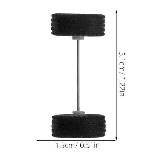 1 coppia ruote sostituibili per auto 1/64 1