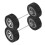 1 coppia ruote sostituibili per auto 1/64 10