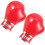 2 metalen boksbroches , decoratief, reverspeld 5