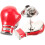 2 metalen boksbroches , decoratief, reverspeld 4