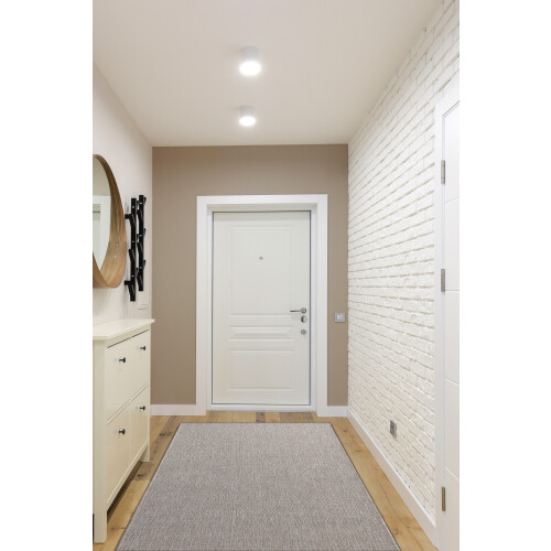 Runner SISAL FLOORLUX design 20433 silver PLAIN 80 cm 80x100 cm 2
