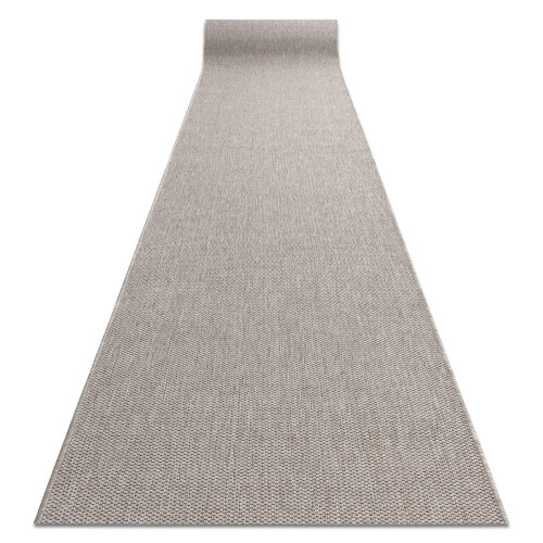 Runner SISAL FLOORLUX design 20433 silver PLAIN 80 cm 80x100 cm