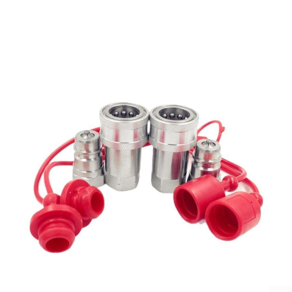 Iso7241a Hydraulic Quick Connect Fittings Npt3/8 High-Pressure Compatible 9084446076226