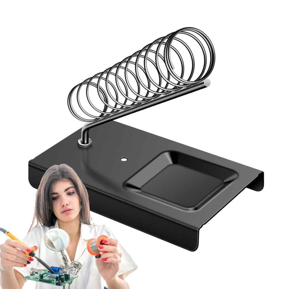 Soldering Iron Stand Adjustable With Heat Resistant Base Soldering Tool Tray Square Welding Base Sturdy 9016109060174
