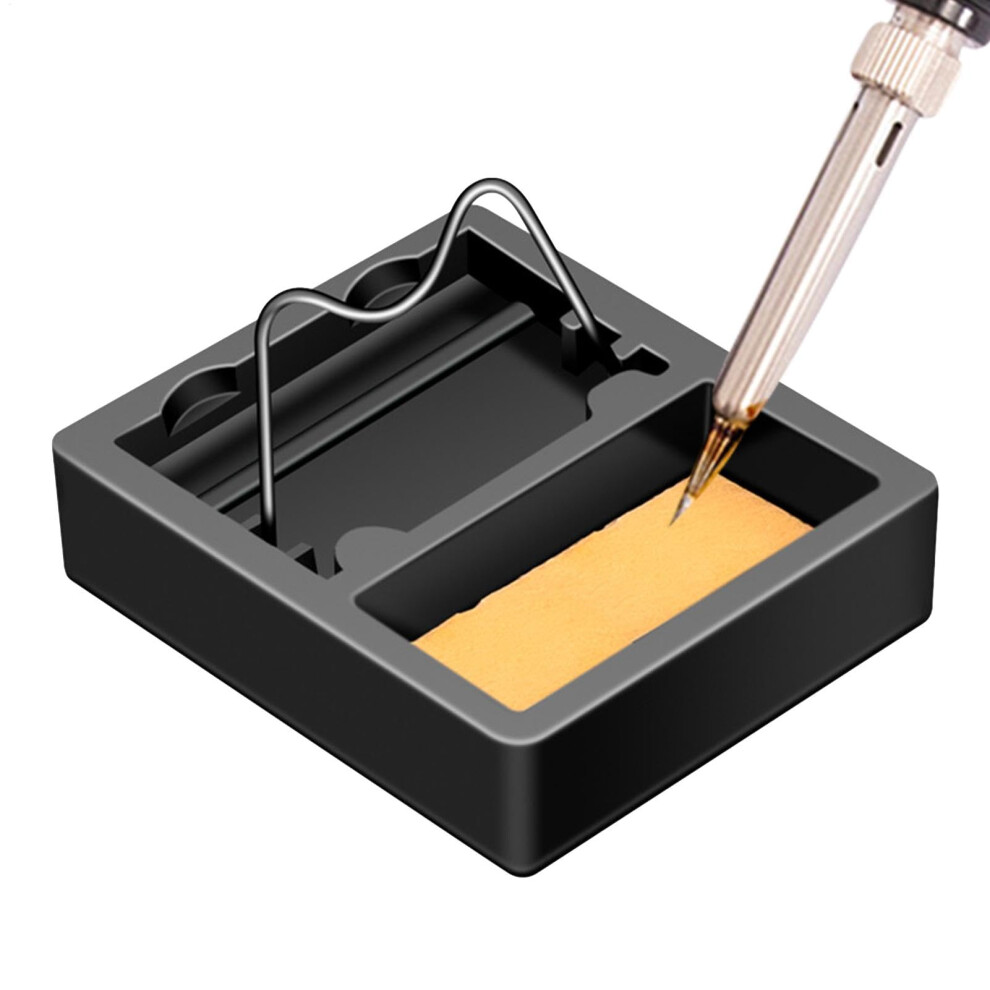 Soldering Iron Spring Stand Square Metal Station, Sturdy Stand For Household Appliance Repair And Factory Maintenance 9016109060204