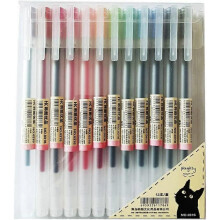 12 Pack Premium Gel Pen Fine Tip Ballpoint Pen 0.5mm Office School Student Stationery