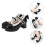 1 paio scarpe con alto, primaverili 10