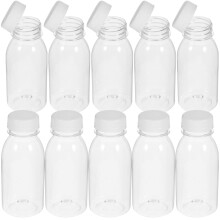 10 Transparante Waterfles van Plastic, 250 ml (Transparant)