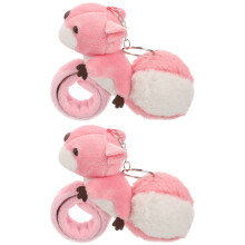 2 stuks dieren slap armband eekhoorn kinderen gewatteerd