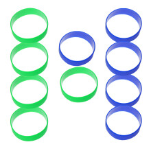10 sublimatie siliconen bandjes voor flessen met elastische ringen