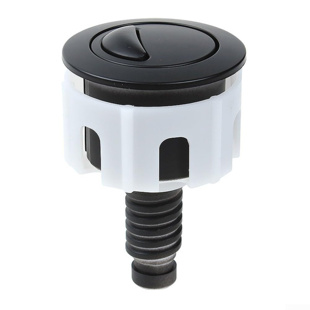 Toilet Tank Button Push Button Dual Flush With Standard Thread Diameter Anti-Corrosion Chrome Black Finish 9393856947607