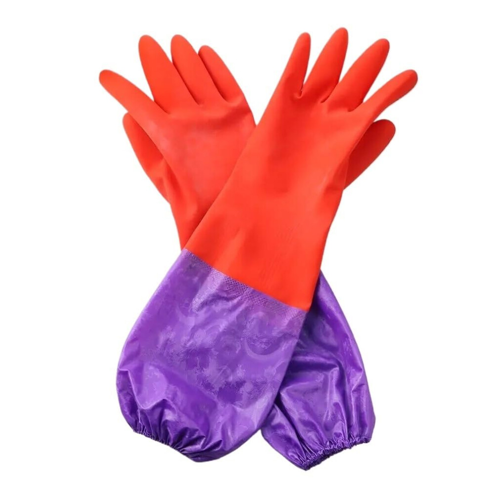 Cleaning Gloves 3-Pack Thickened Warm Long Dishwashing Gloves For Kitchen Cleaning And Household Winter Use-image-OPC-PKQSNKN-NEW