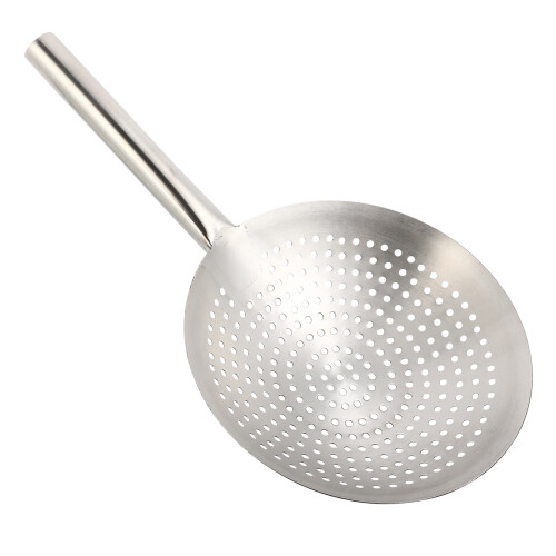 Fine Mesh Oil Strainer Filter Spoon Silver 1set For Cooking