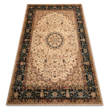 Wool carpet OMEGA Adagio Vintage, rosette emerald 235x350 cm