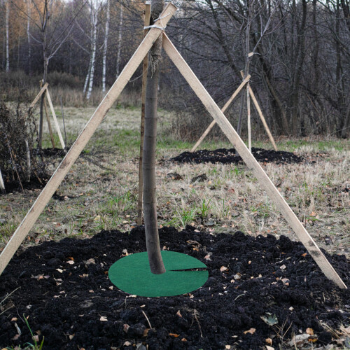de paillage 25 cm trou 4 cm réutilisable verte 2