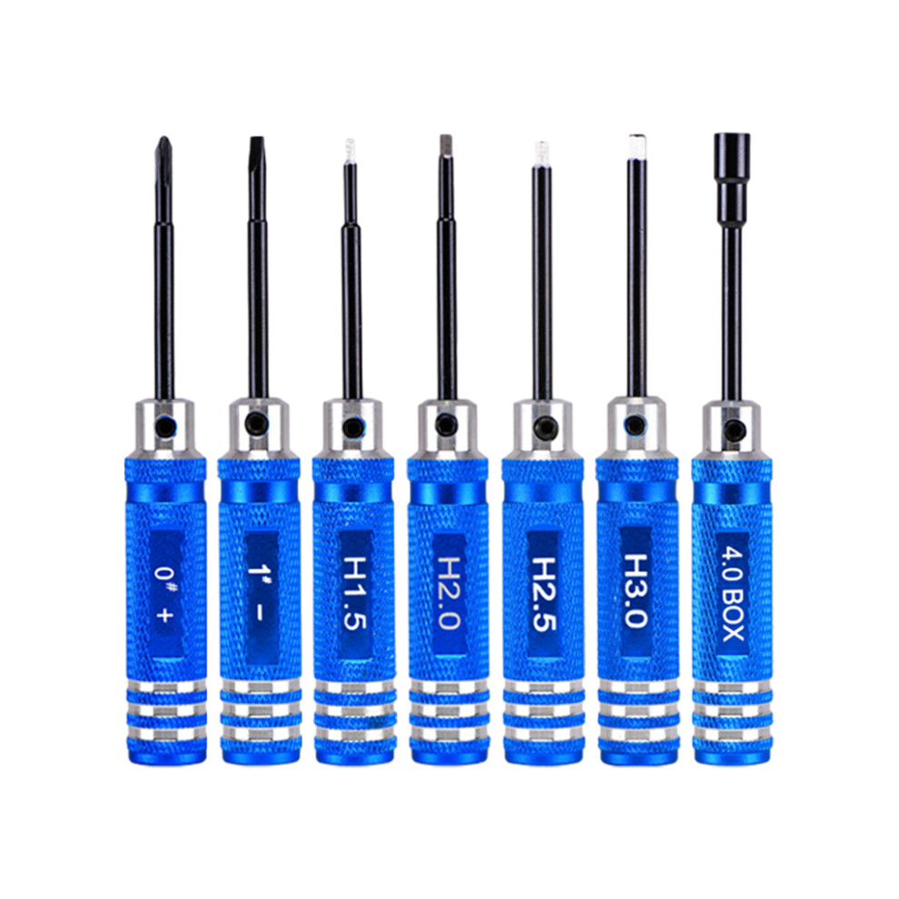 (blue) Wide Application Short Handle Hex Screwdriver Nut Driver Tool Kit Rc-image-OPC-PKQSVVK-NEW