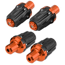 Motorcycle Exhaust Frame Sliders 10mm Orange Crash Protector Falling Safety Pad