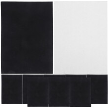 10 fogli kraft autocollante con nero, per lavoretti