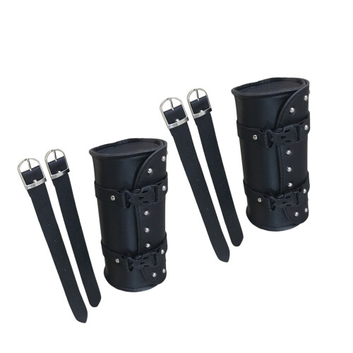 2 pezzi borsa sella impermeabile con cinghia (nero)