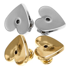 4 messing oorring achterklemmen voor oorstekers, DIY, accessoire