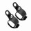 Motorcycle Turn Light Mount Bracket 2Pcs for 30-45mm Front Fork Scooter Black 1