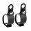Motorcycle Turn Light Mount Bracket 2Pcs for 30-45mm Front Fork Scooter Black 5