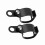 Motorcycle Turn Light Mount Bracket 2Pcs for 30-45mm Front Fork Scooter Black 13