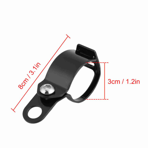 Motorcycle Turn Light Mount Bracket 2Pcs for 30-45mm Front Fork Scooter Black 1