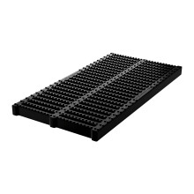 Polymer Plastic Drain Grate Rectangular Heavy-Duty Outdoor Drainage Cover 50x30x4cm Black For Downspouts Driveways Yards