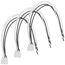 portalampada tubo 4 pin per uv led g10q 25 cm confezione 3 pezzi