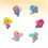 6 in PVC a forma sirena per bambini, come regali 6