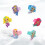 6 in PVC a forma sirena per bambini, come regali 8