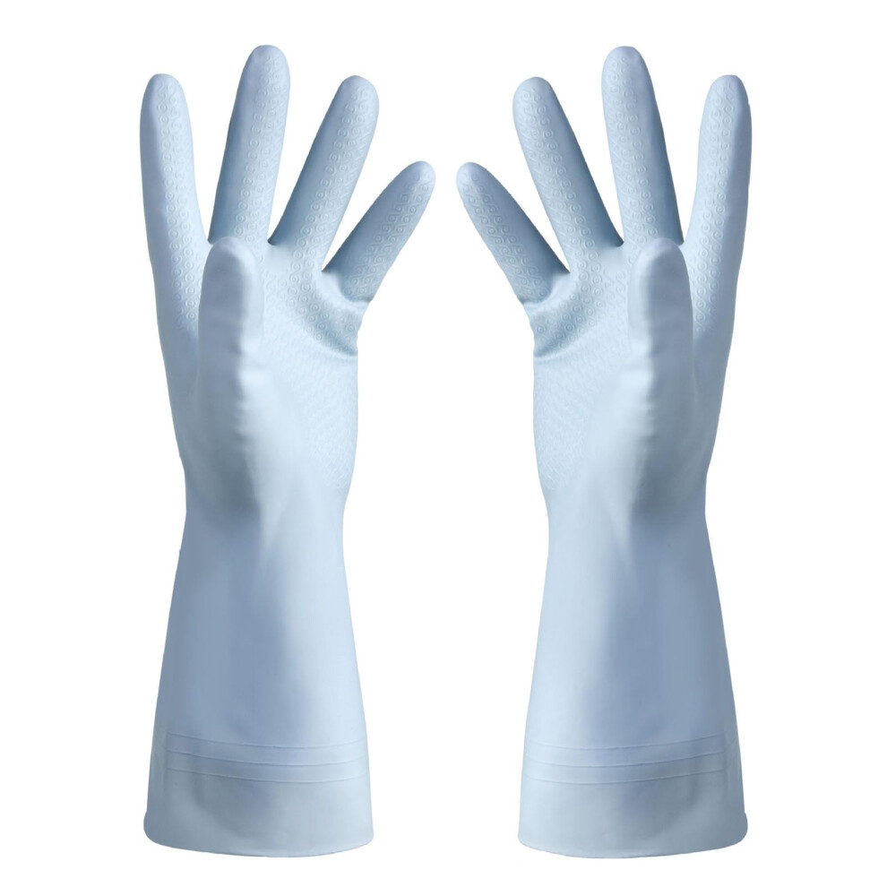 PVC Washing Gloves - Kitchen Waterproof Cleaning Gloves, Comfortable Home Housework, Bathroom, Size M-image-OPC-PKQTFM6-NEW