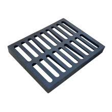 Cast Iron Drain Grate Rectangle Outdoor Channel Grate For Concrete, Sidewalk, Driveway, Garage Black 50x20x3cm
