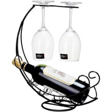 Wine Glass Holder - Tabletop Metal Wine Bottle Holder Vertical Wine Glass Display Holder
