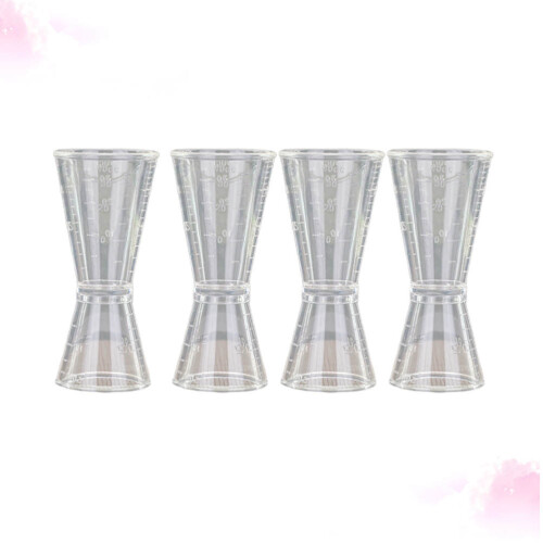 4 pezzi bicchiere bilancia testa dosatore vino cocktail L 2