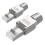 2 Pcs for Rj45 Cat7 Connectors Tool Free Shielded Toolless Modular 1