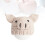 cappellino all'uncinetto in beige 5