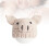 cappellino all'uncinetto in beige 3