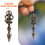 pestello phurba in bronzo fatto , vajra buddhista 8