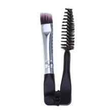 10 stuks vouwbare wenkbrauwborstel met voor make-up, zwart