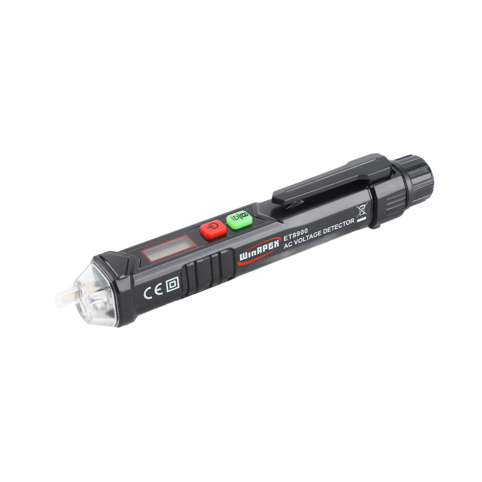 Black Ac Voltage Tester Pen 12V-1000V With Sound & Light Alarm 4981351672213