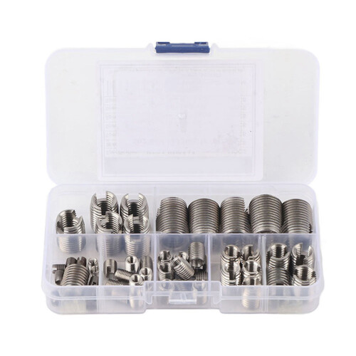 Inner Thread Self Tapping Inserts Set 50Pcs Stainless Steel Repair Tool Kit 1