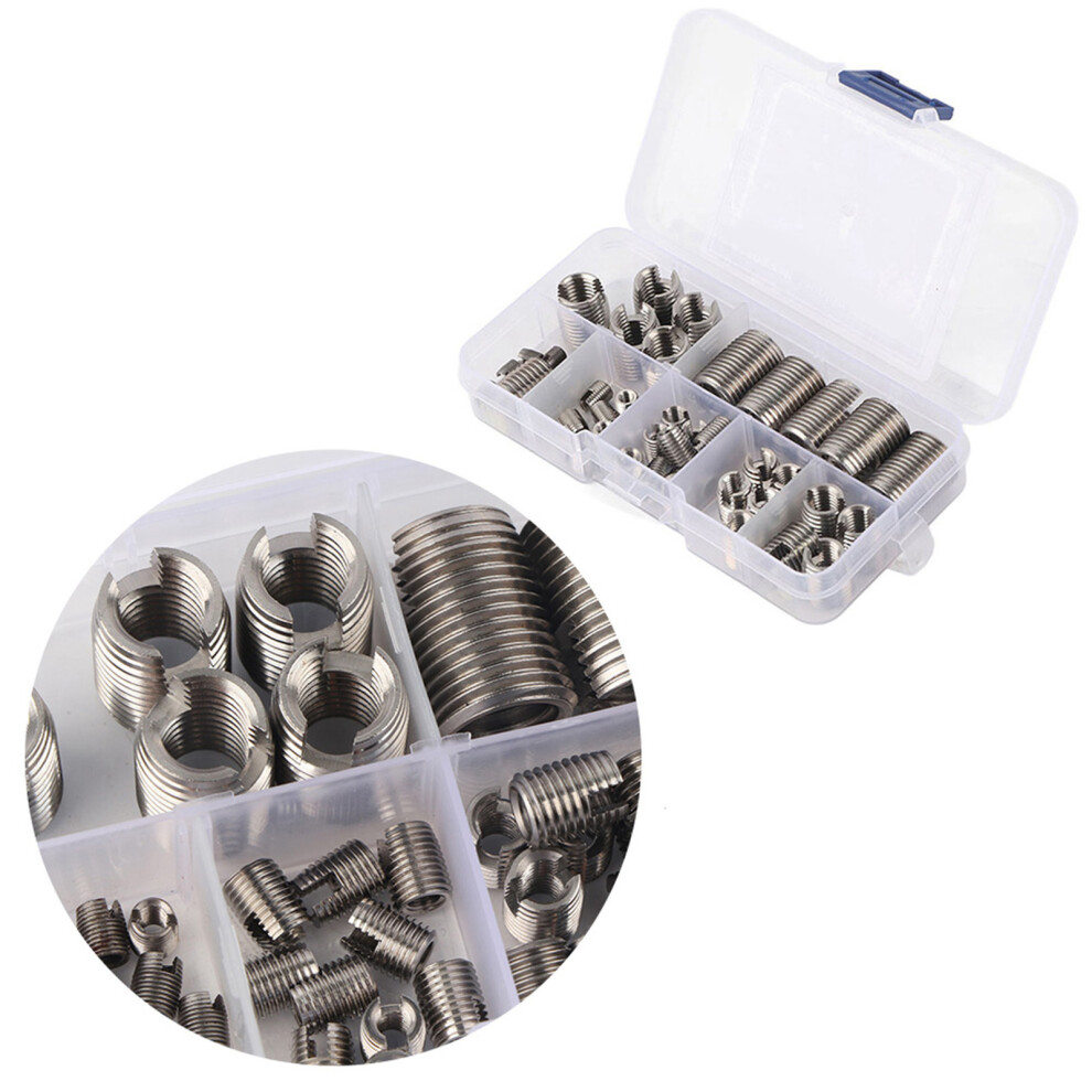 Inner Thread Self Tapping Inserts Set 50Pcs Stainless Steel Repair Tool Kit 6951351672566