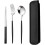 Stainless Steel Cutlery Set Portable Reusable Flatware Silverware, Include Fork Spoon Chopsticks Case 1