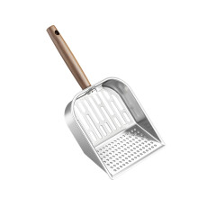 Wooden Handle Cat Litter Cleaning Tool With Mesh Sifting Compatible With Standard Litter Boxes For Pet Owners