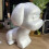 de cão espuma branca para artesanato e arranjos diy 8