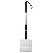 Telescopic Cats Litter Shovel Sifter Scooper Adjustable Ergonomic Handle Silver A Pet Waste Removal