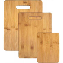 3 Piece Bamboo Cutting Board Set, 3 Different Sizes