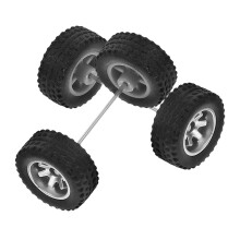 1 set vervangbare wielen voor 1/64 speelgoedauto, 2 stuks